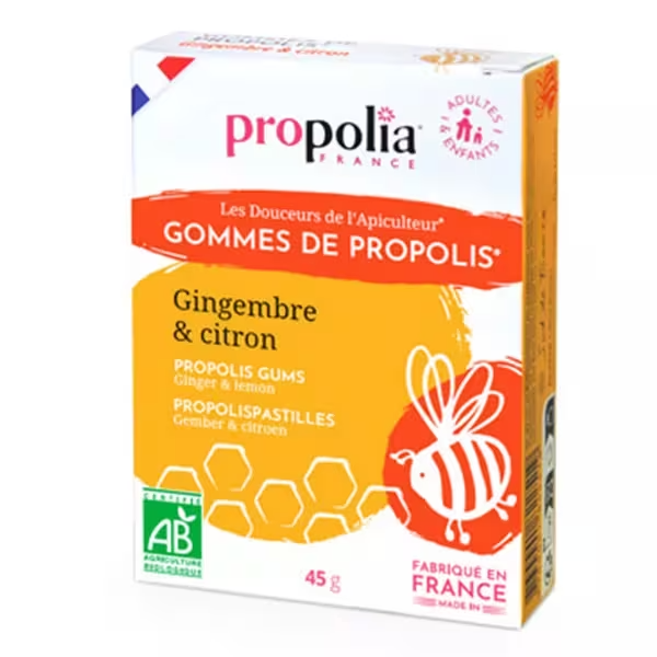 Gomme Propolis - Citron - Gingembre